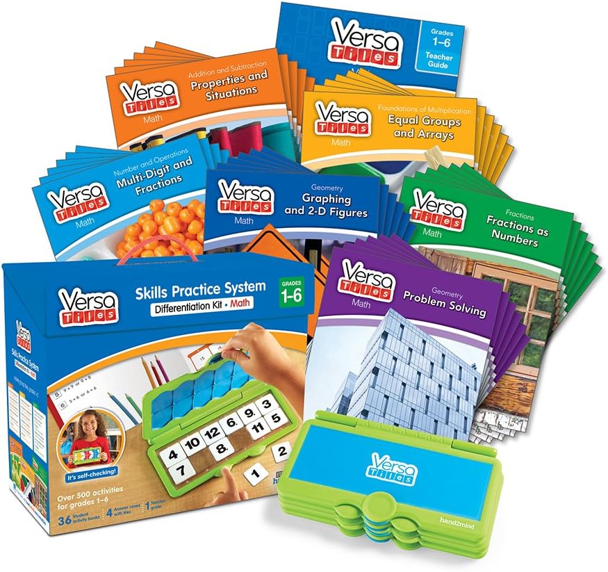 VersaTiles Math Differentiation Kit, Grades 1-6