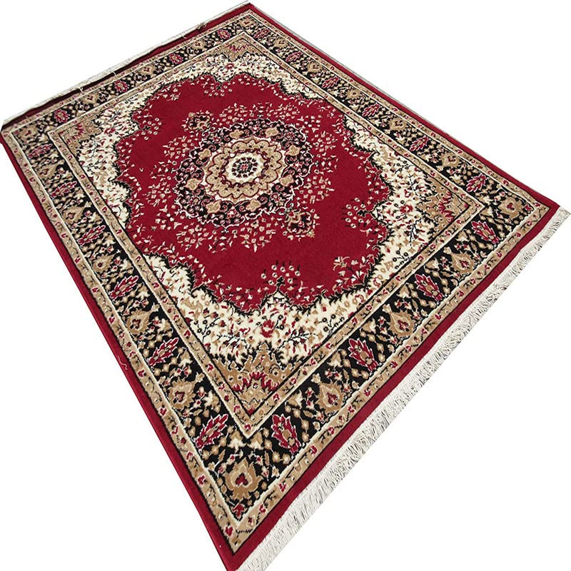 Image of Home Decore Acrylic Carpet for Your Living Room & Drawing Room Aywhere in Your Home (150x210 Red Colour)- 5x7 Feet