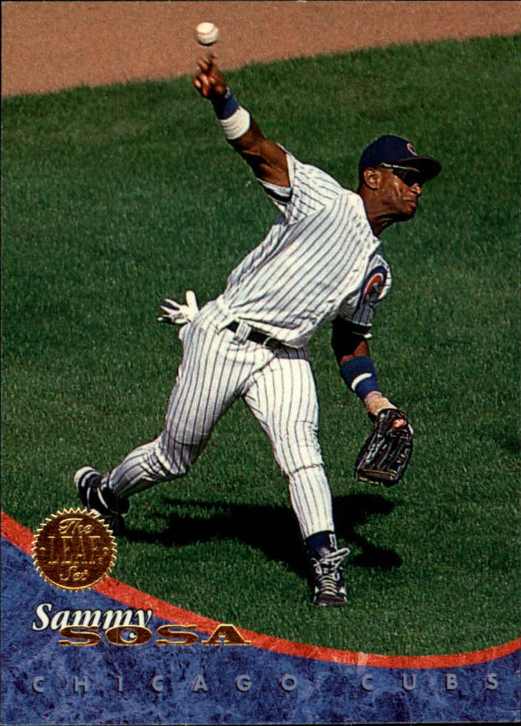 Amazon.com: 1994 Leaf Baseball Card #98 Sammy Sosa : Collectibles & Fine Art