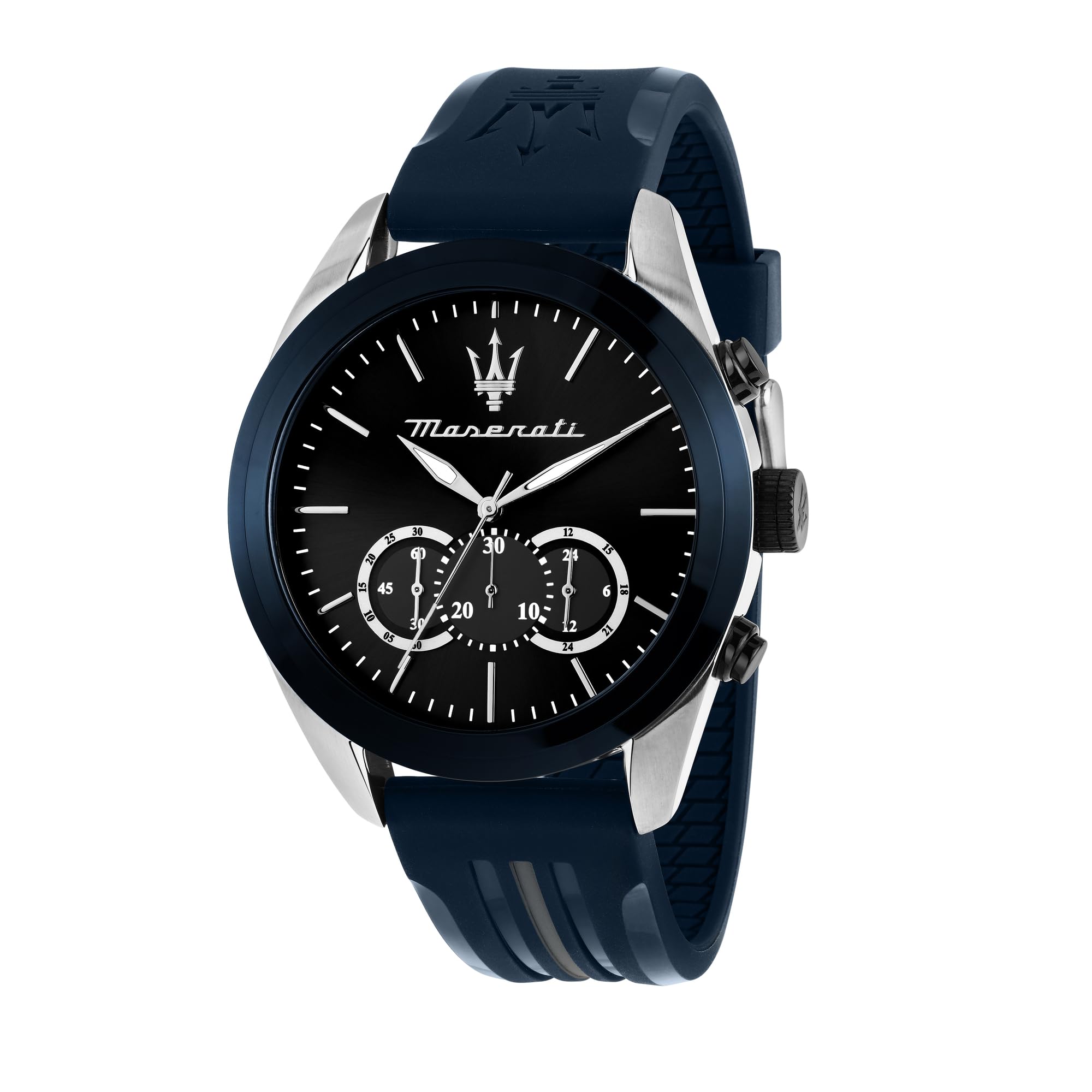 Maserati Stainless Steel Sport Chronograph Small Seconds Analog Dial Color Blue Watches For Men - R8871612046, Band Color-Blue (B0CVL87KZD) Amazon Price History, Amazon Price Tracker