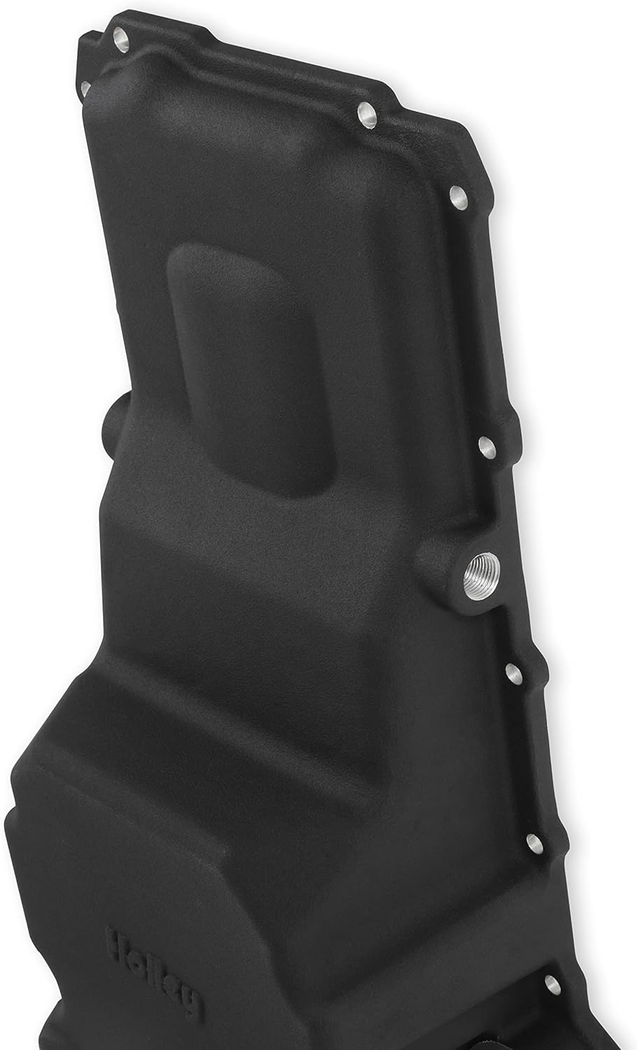 Holley 302-3BK LS Swap Oil Pan Additional Front Clearance Carbon Black Ceramic