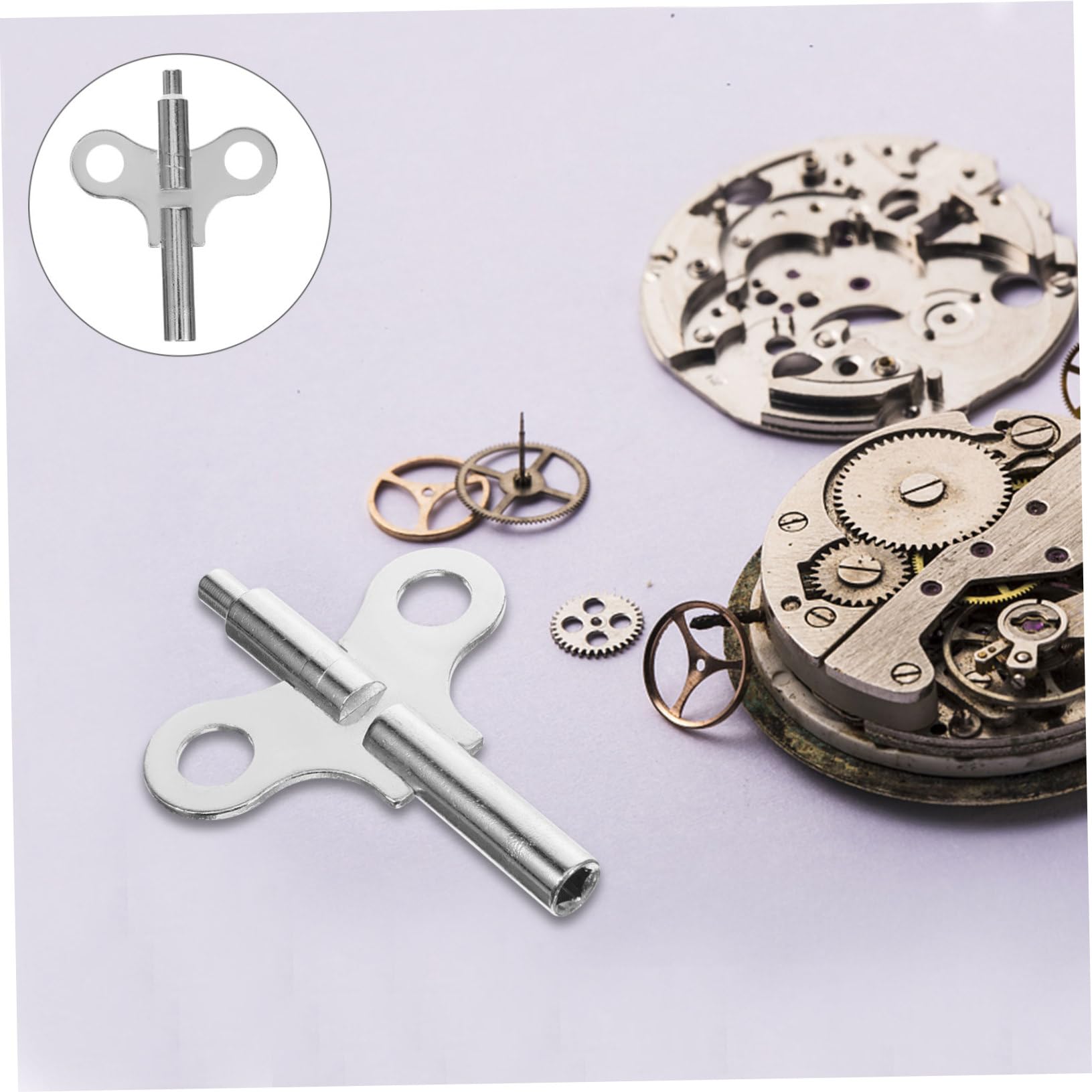 HOMSFOU 10pièces Clé De Remontage pour Horloge Outils De Réparation De Mécanisme Accessoires pour Horlogers Et Amateurs De Montres