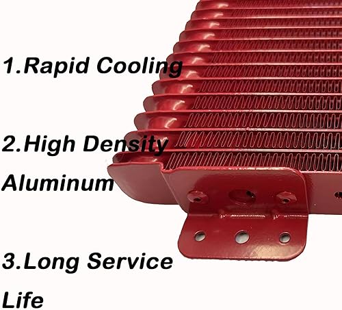 Miniatura 4 de Enfriador de aceite de transmisión de caída de baja presión 40k aceite de transmisión Cool Compatible para servicio pesado 40,000 GVW Max Low