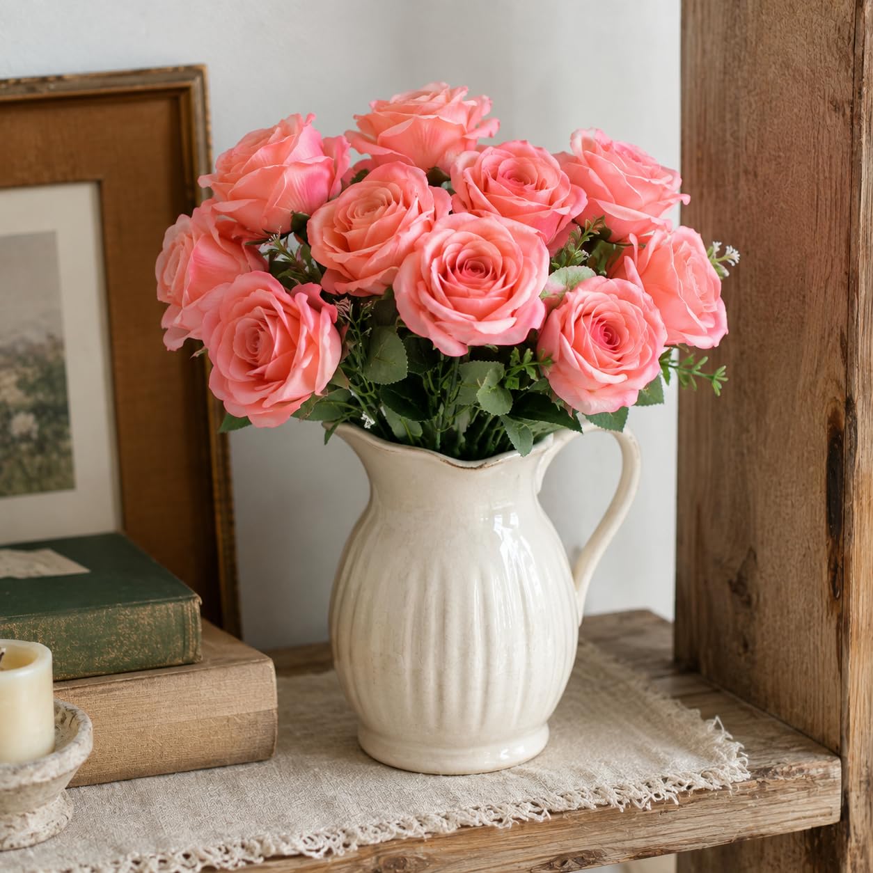 astylishome Artificial Fake Flowers Silk Flower Realistic Decorative Flowers for Wedding, Home, Garden, Birthday Party Decoration F1224