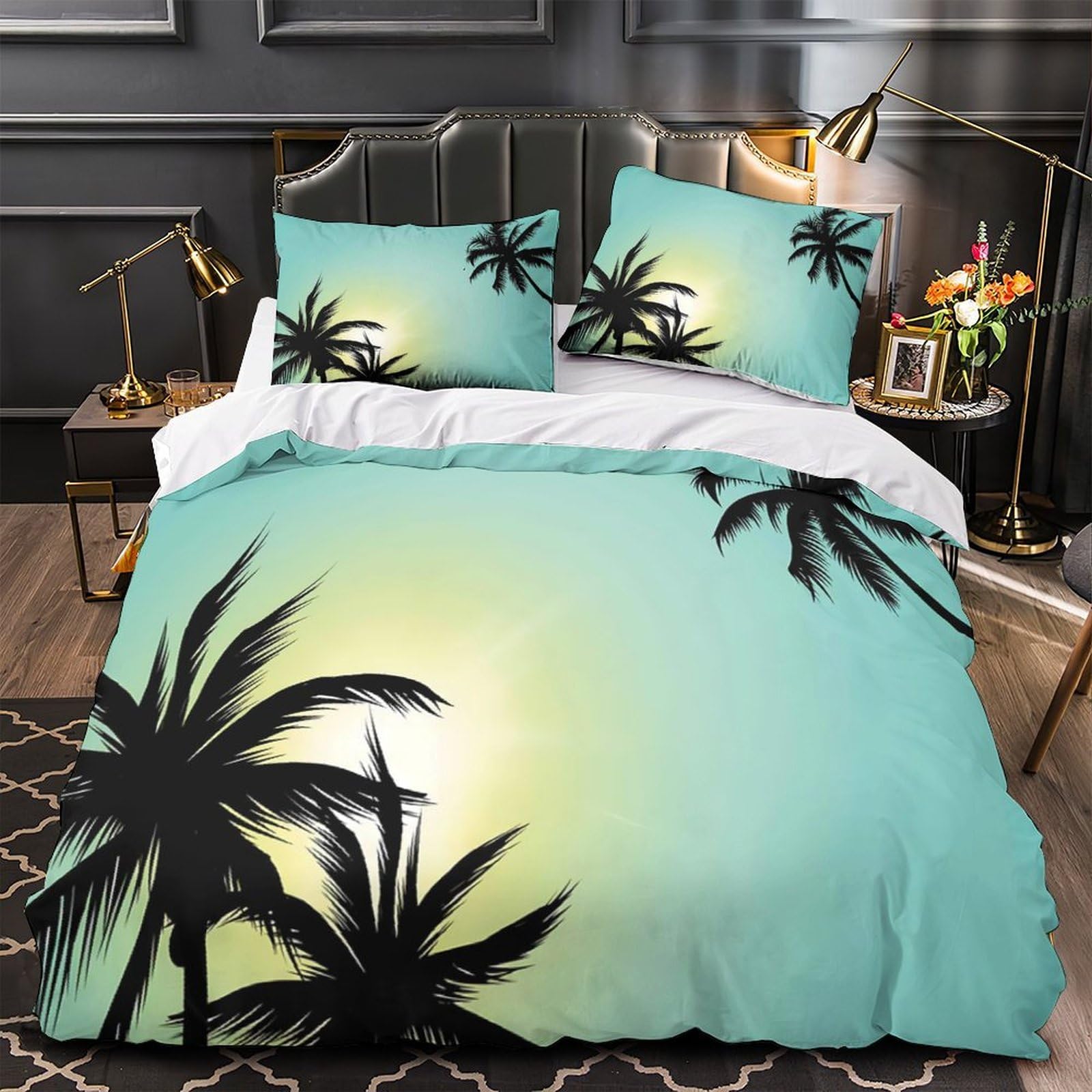 Housse de couette lavable machine grand format pour lit 2 personnes
