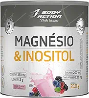 Magnésio e Inositol 210g Sabor Frutas Vermelhas Bodyaction