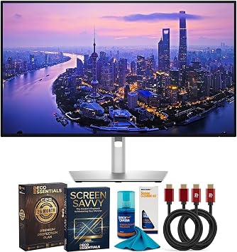 Dell UltraSharp 27" IPS Black Thunderbolt Hub Monitor DELL-U2725QE Bundle