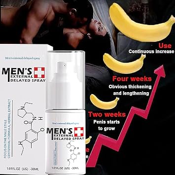 Langanhaltendes Spray für Herren externes verzögertes Spray Herren-Energie-Stärke-Massage verbessert die Qualität der Liebe und lässt sie Sie mehr lieben (1 Stück)