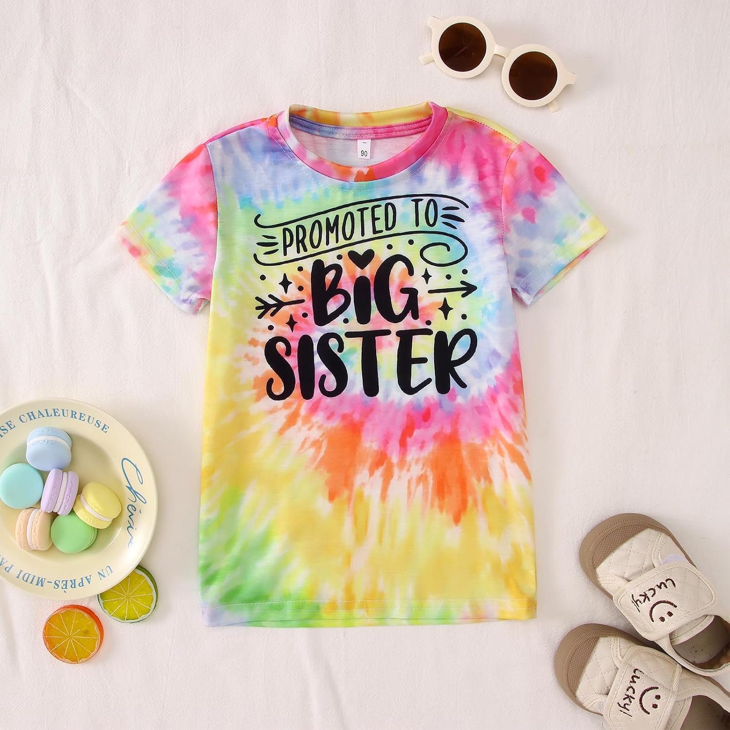 GLIGLITTR Big Sister Toddler Shirt Baby Girls Promoted to Big Sister Announcement Tshirt New Sibling Reveal Tops Outfits