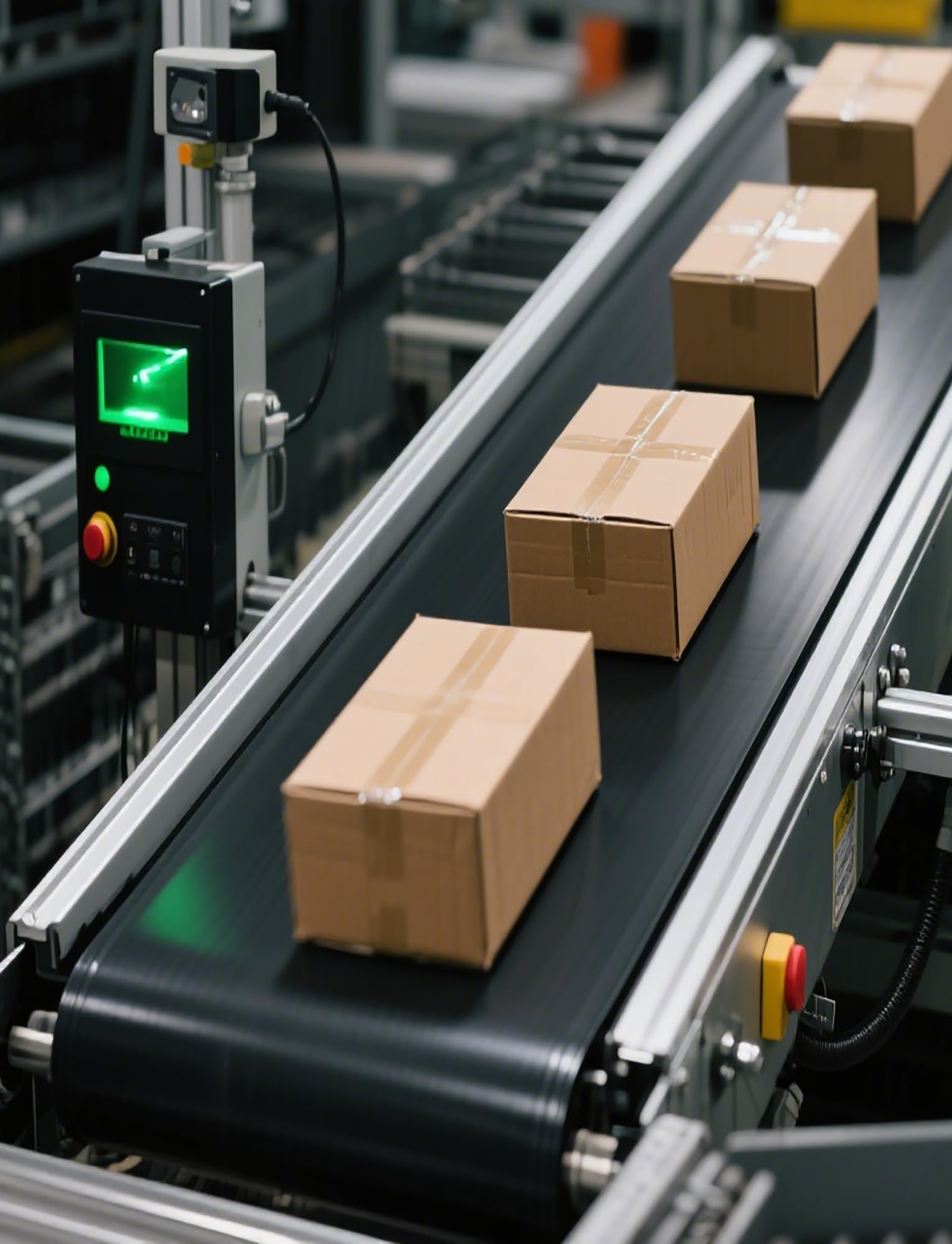 La Cinta transportadora Ligera de PVC, Apta para Productos comerciales, con Unas Dimensiones de 135 x 22 cm (53,1 x 8,6 Pulgadas), es Ideal para fábricas y Transporte, y Puede Utilizarse com