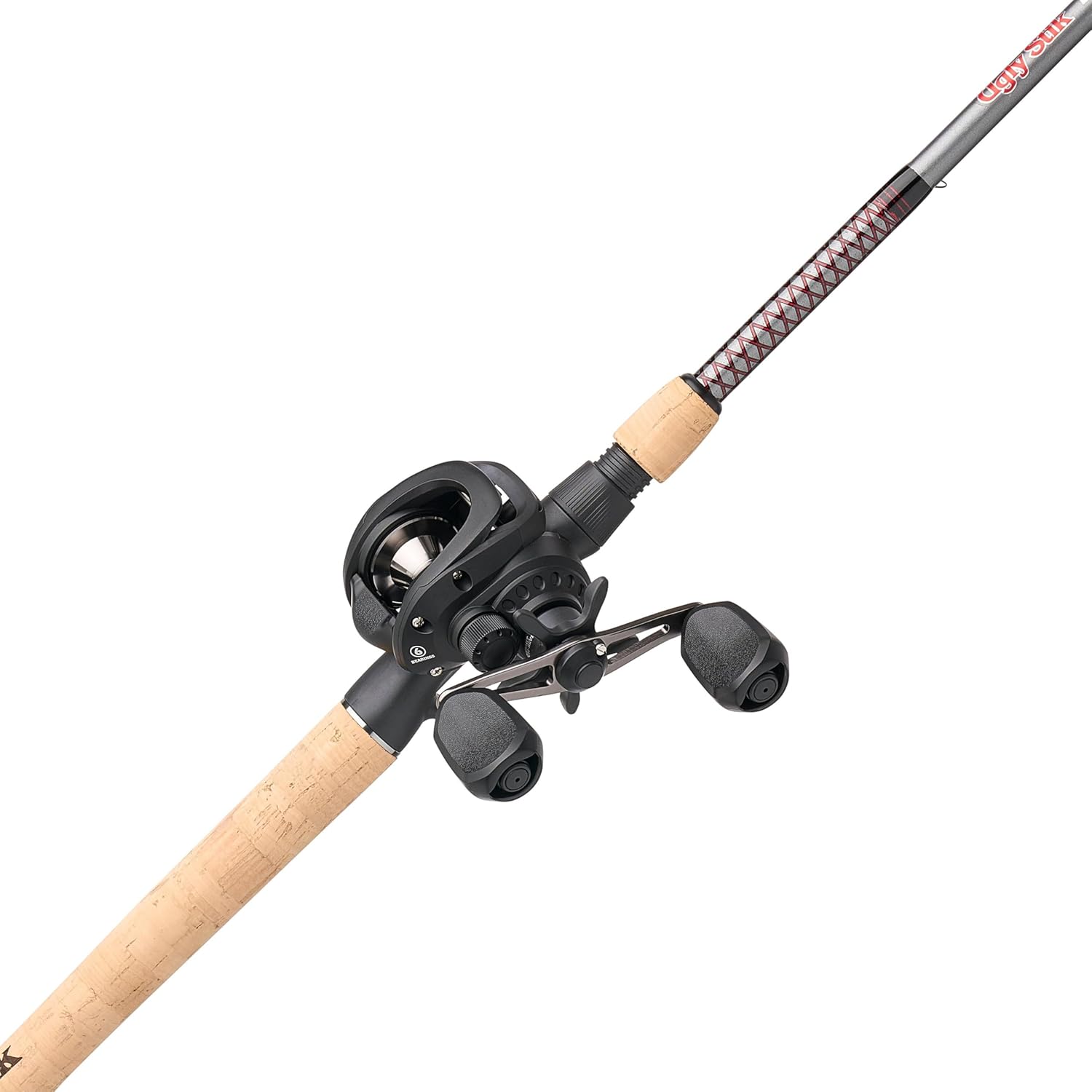 Ugly Stik Elite Low Profile Baitcast Reel and Fishing Rod Combo