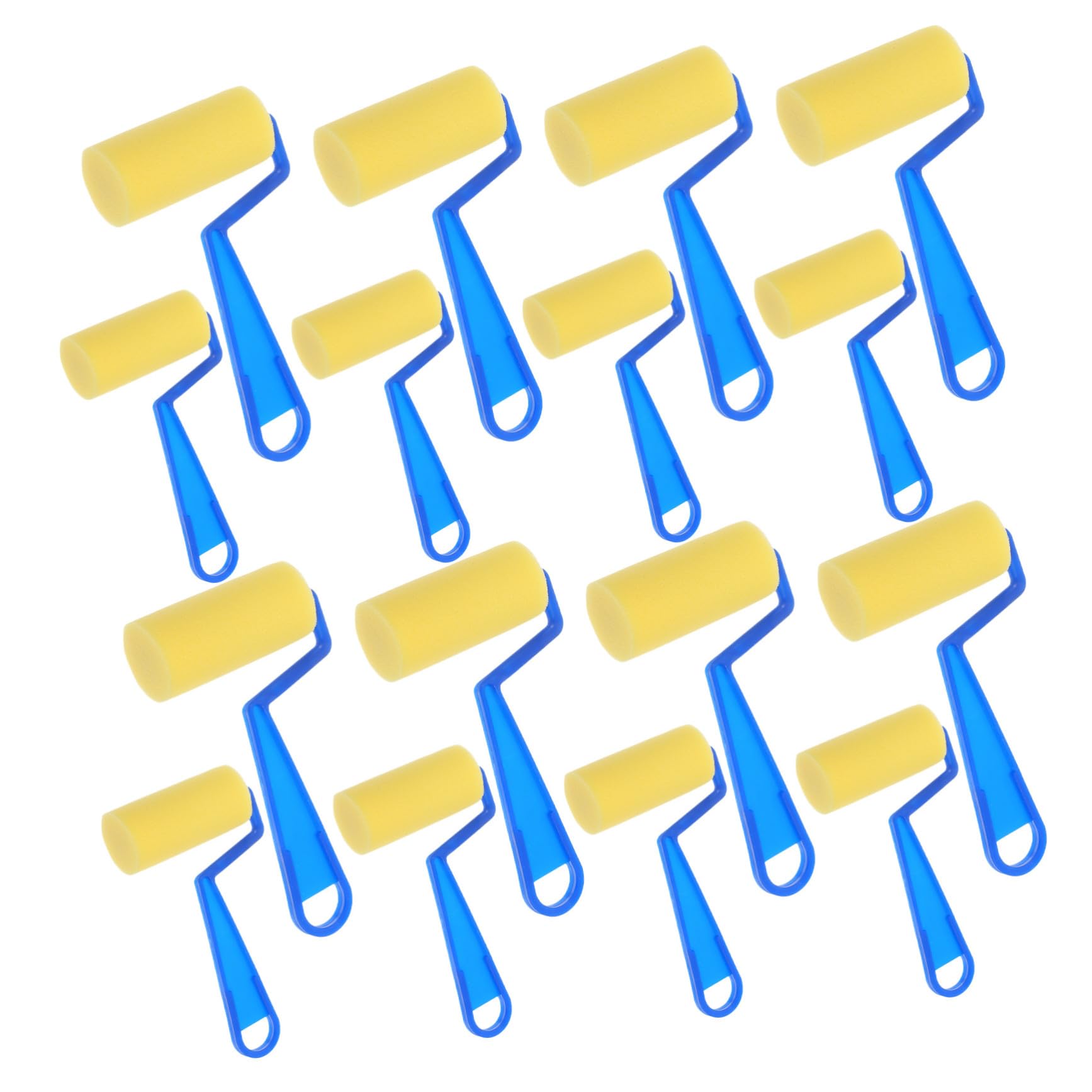 ULTECHNOVO 20 Piezas Kit de Rodillos de Esponja para Pintura Infantil Pinceles para Graffiti y Manualidades Herramientas Reutilizables para Proyectos DIY y Decoración Fomenta Habilidades