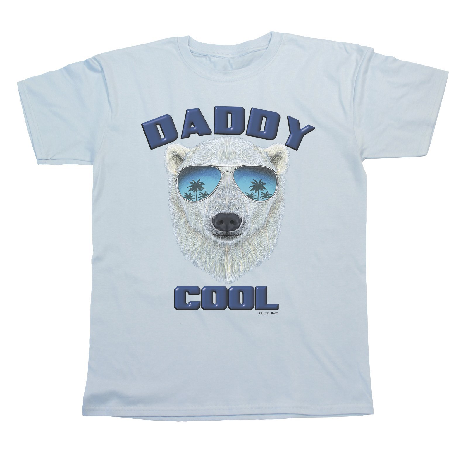 buzz shirts Gift for Fathers - Daddy Cool - Mens T-Shirt Sky Blue
