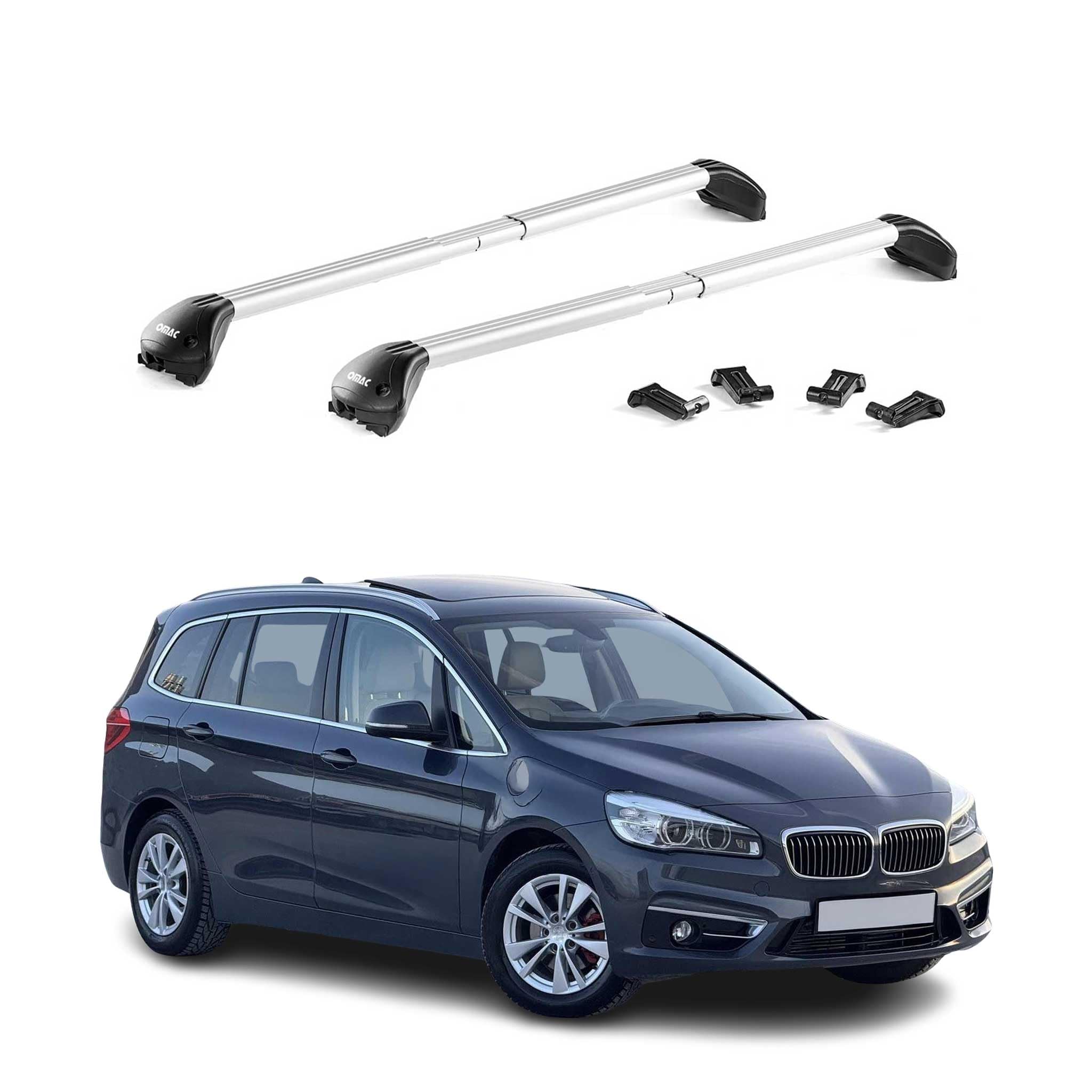 Barre Portapacchi OMAC In Alluminio Per BMW X1 E84/F48 (2009-2022) – Portata 100 Kg, 2 Pezzi, Nere