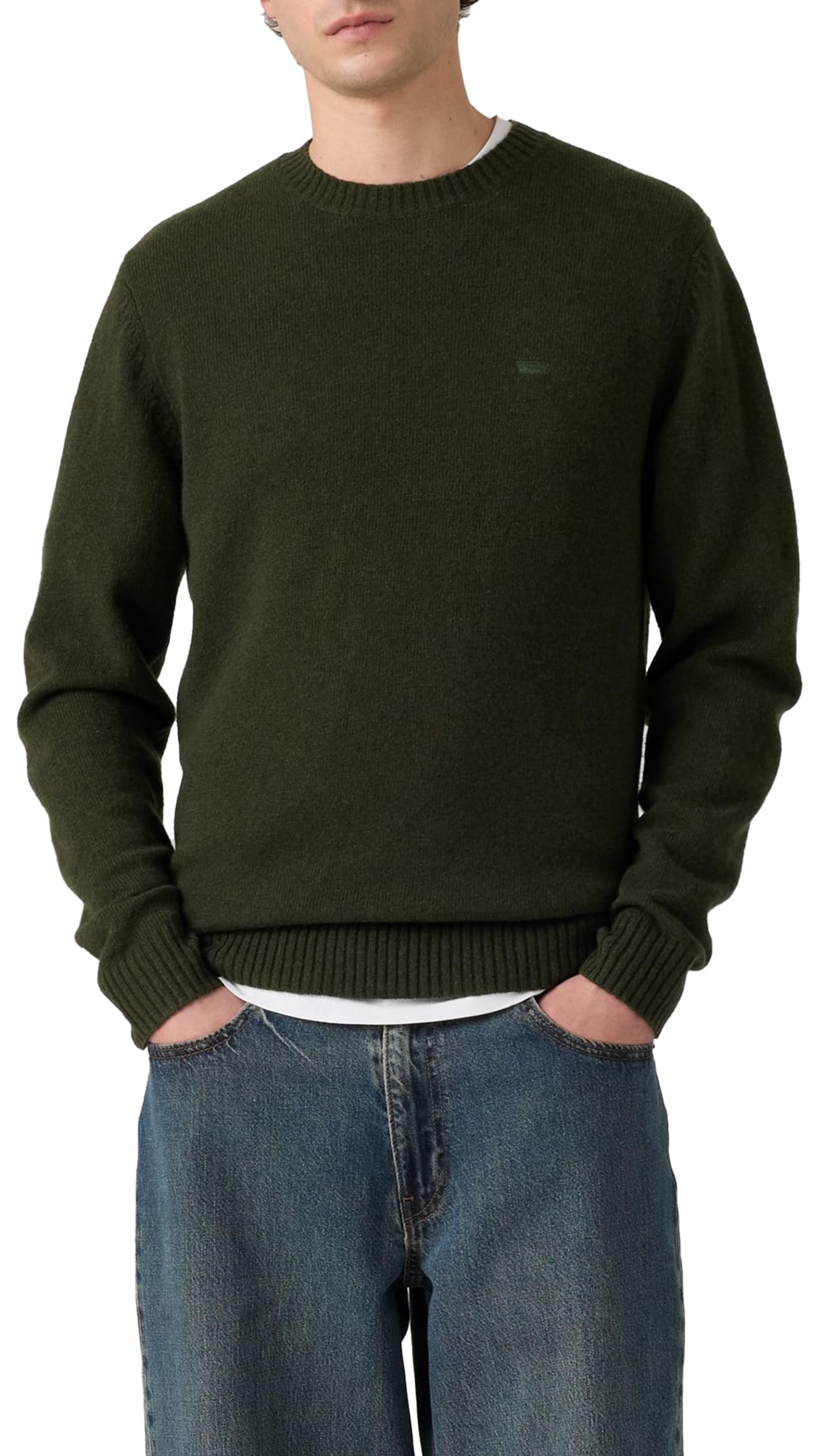 Levi's Men's Original Housemark Sweater Sweatshirt, Duffle Bag, S