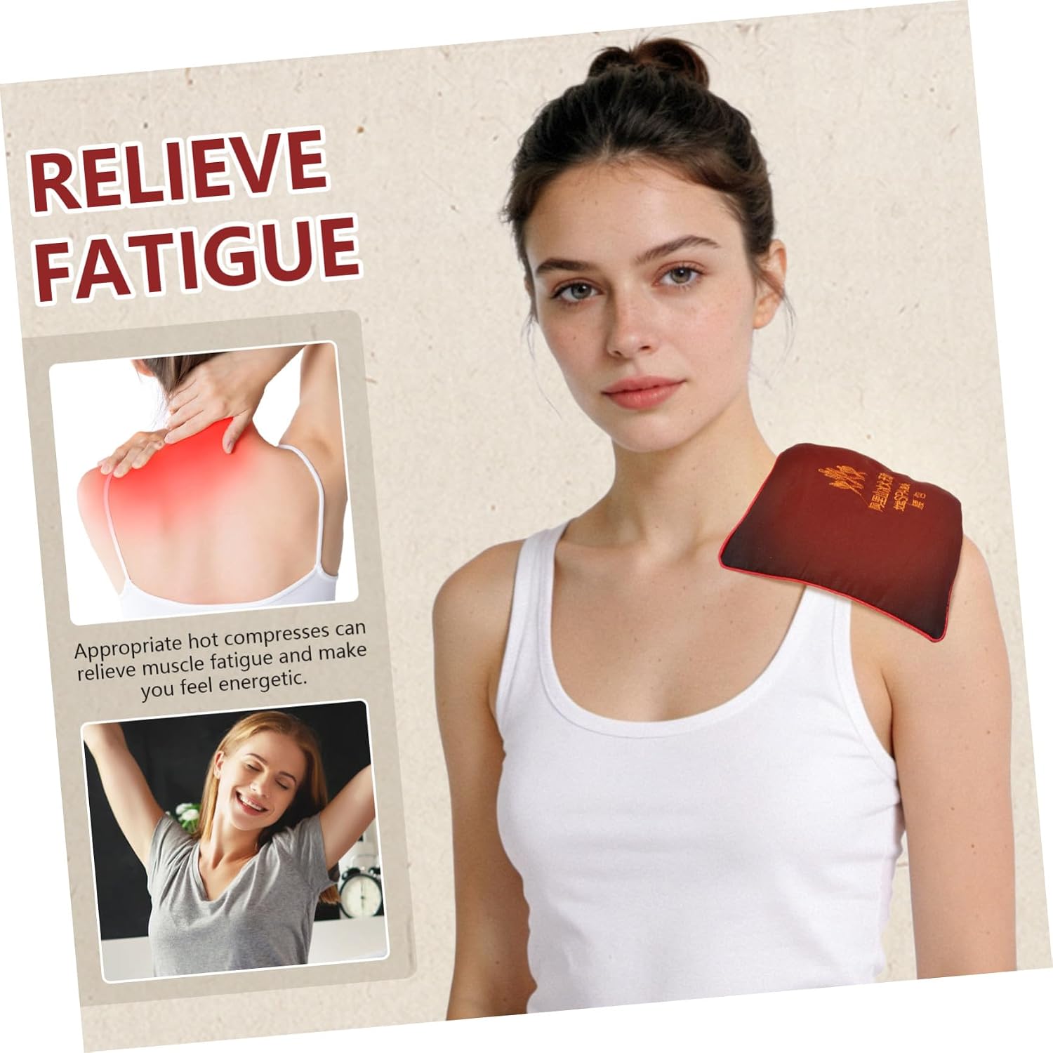Large Thermal Pad for Back Pain Relief Reusable Heating Pad Microwaveable Heat Pack Women Accessory Multi-use Neck Wrap