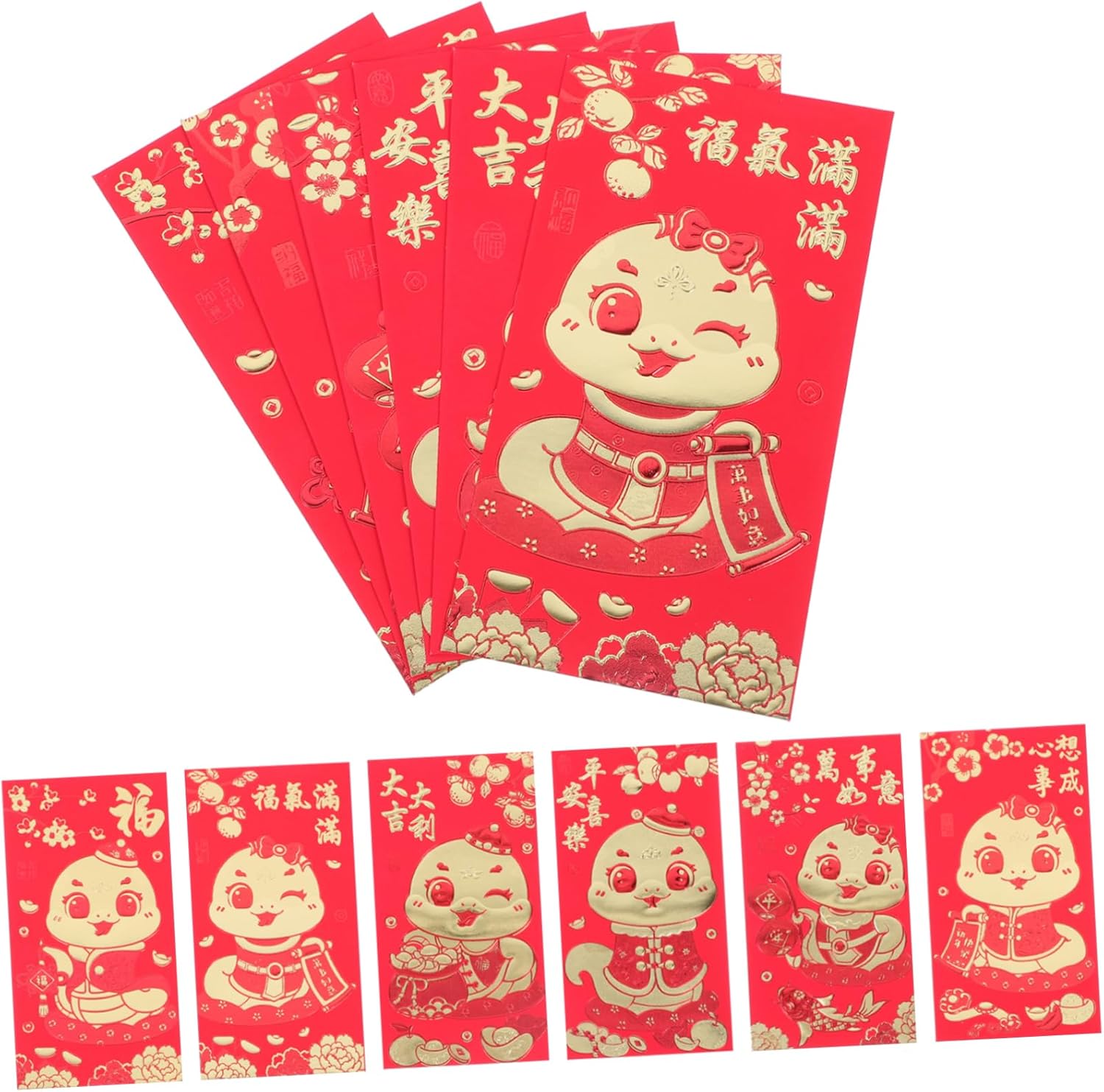 1set Paper Red Envelopes Chinese Red Envelope Year of The