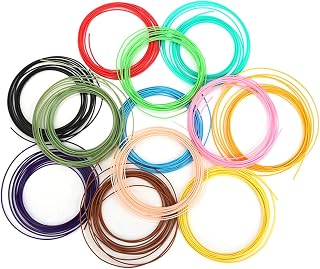MSEURO PLA ABS Filament Rods Refills For 3D Pen 3D Printing Pen Material 9M/50M/100M/200M 1.75mm Filament No Smell for 3D Pencil Lucky (Color : PLA 200M)