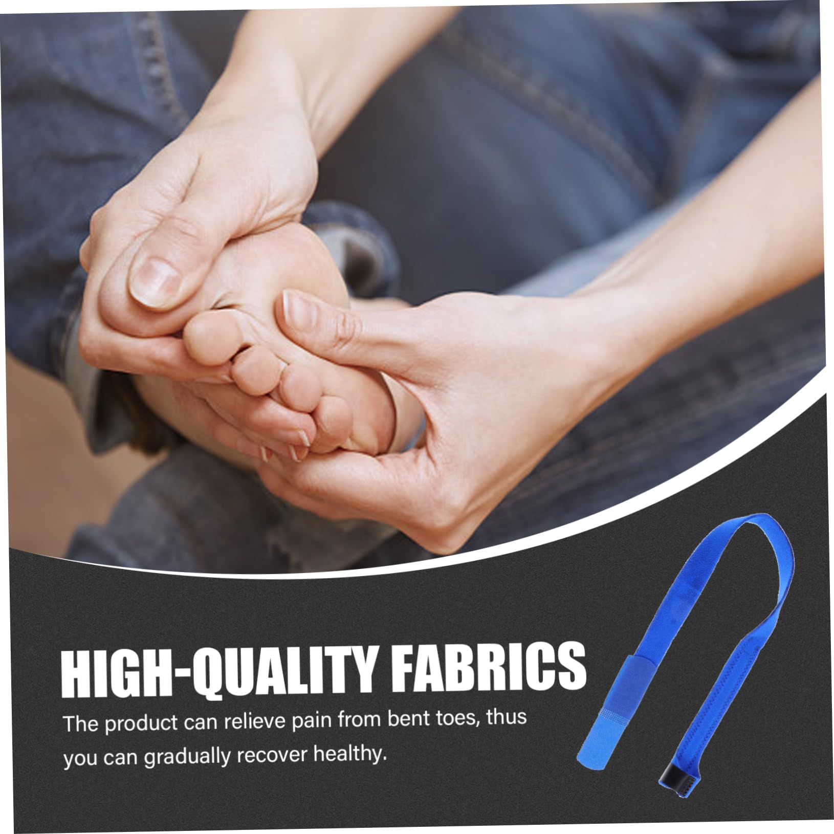 COLLBATH 1pc Hallux Tape Dividers Bunion Straightener Bunion Mini Garbage Cans Bunion Relief Pad Thumb Brace Big Thumb Protector Ok Cloth Blue