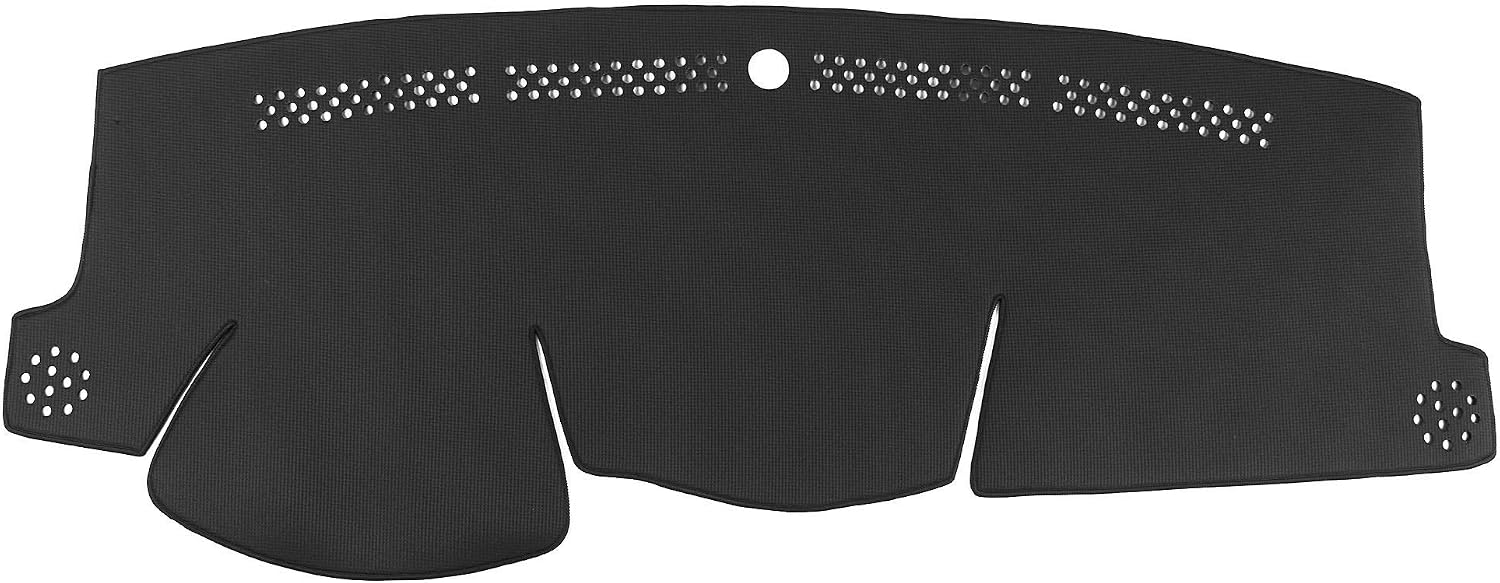 WellVisors Black Dash Mat Dashboard Cover Compatible with Hyundai 2016-2018 Accent Sedan Hatch