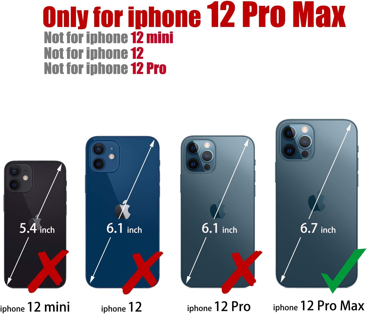 japezop iPhone 12 Pro Max Case Wallet with [RFID Blocking] Card Holder Kickstand Magnetic,Leather Flip Wallet Case for iPhone 12 Pro Max 6.7 Inch (Coffee) - Image 2