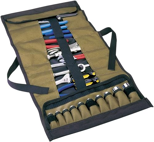 Clc Custom Leathercraft 1173 Socket Tool Roll Pouch, 32 Pocket