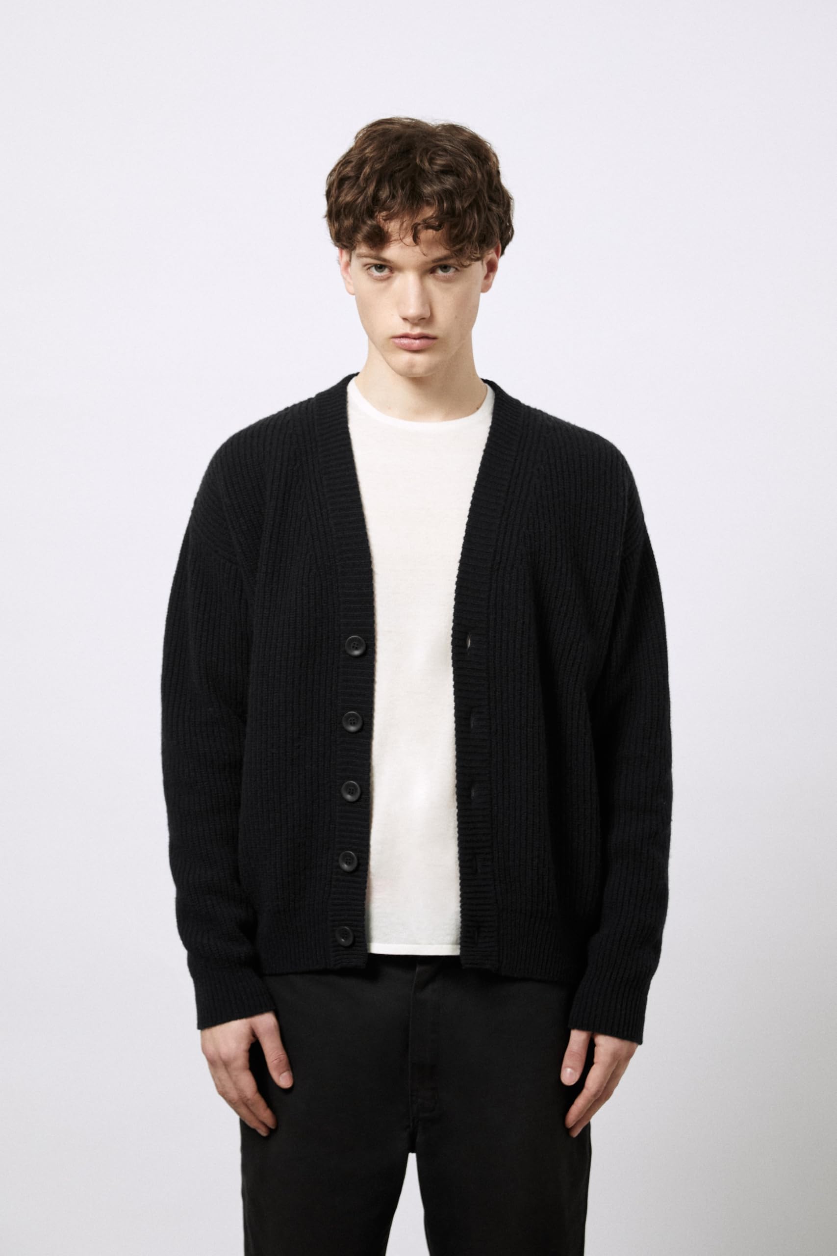 Diana Studio – Strickjacke, Herren, Wolle, Lange Ärmel, Normale Passform