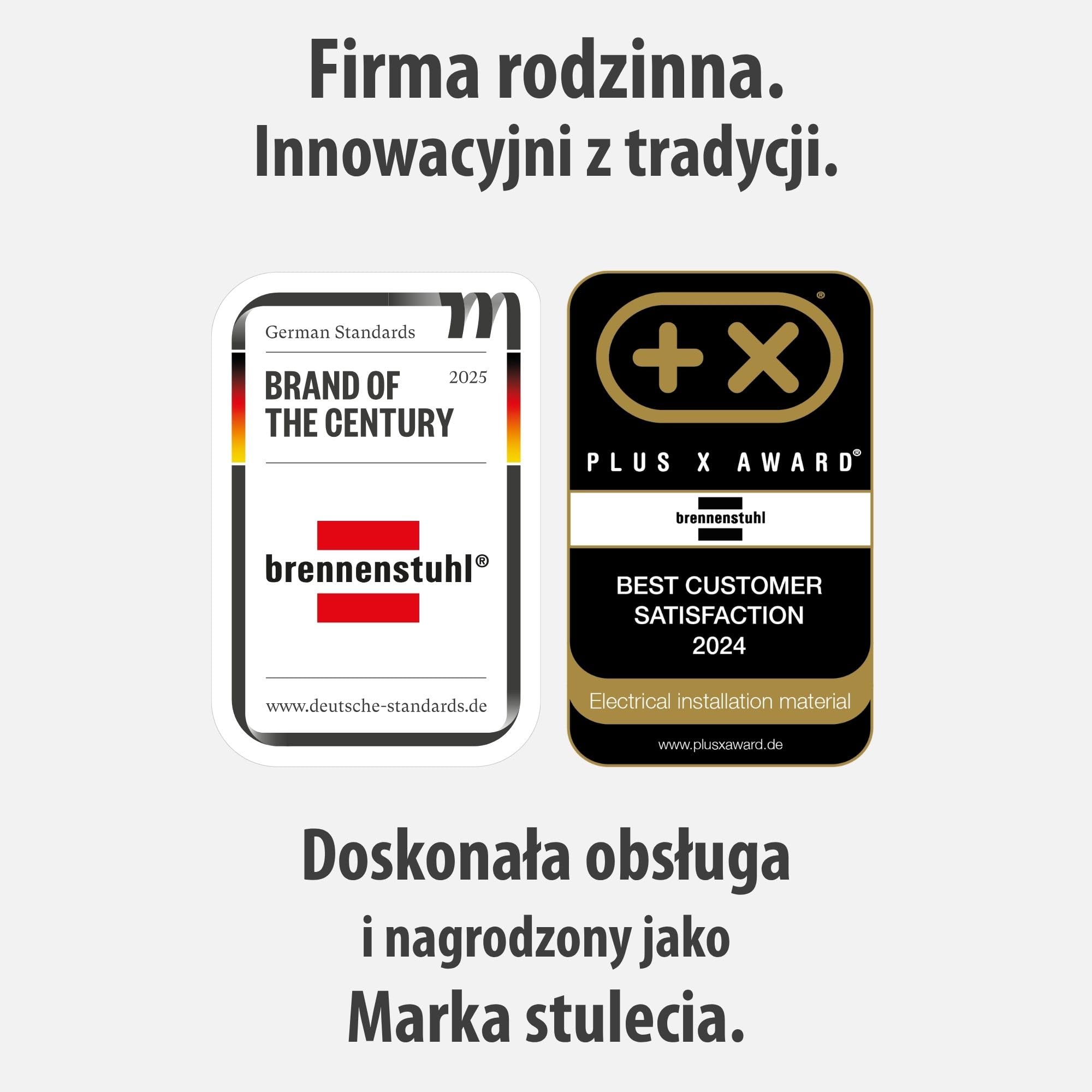 Brennenstuhl Bęben kablowy przemysłowy/budowlany Garant CEE 2 IP44 25 m (czarny kabel H07RN-F 3G2,5, bęben z 2 gniazdami CEE, do stałego użytku na zewnątrz IP44, Made in Germany) niebieski