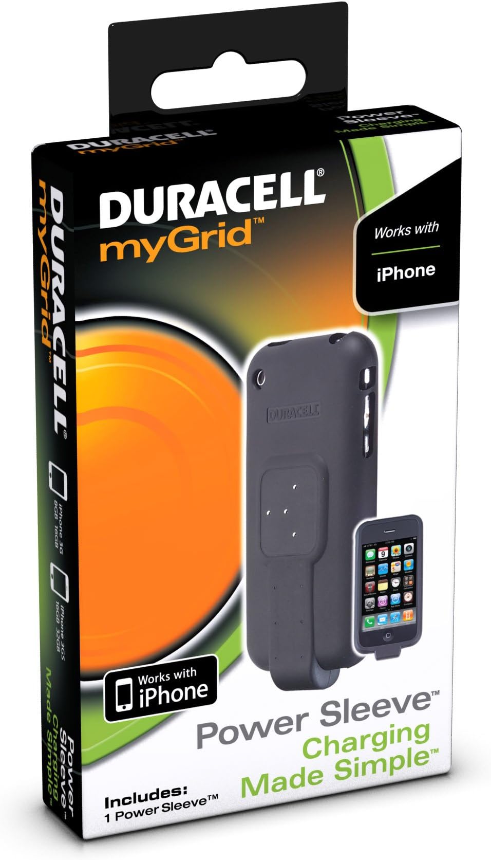 Duracell myGrid Power Sleeve for Apple iPhone 1-Count