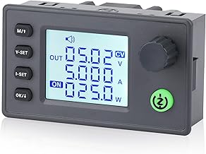 DROK 昇降圧コンバータ DC-DC 6-36Vから0.5-36Vへ 0-5A 90W 降圧昇圧電圧レギュレーター CC CV昇降圧調節可能 安定電圧電源モジュール LCD表示 電圧電流