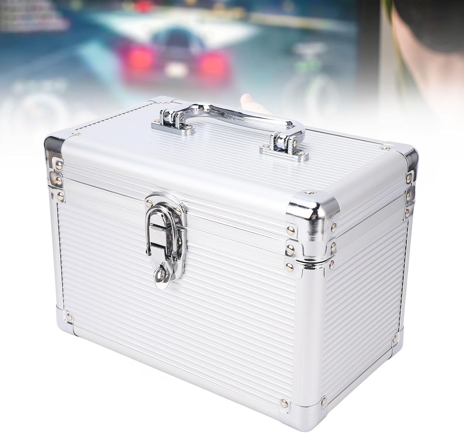 FTVOGUE CD Case 6 Slots CD DVD Case Holders Portable Disc Storage Organizer for Car Home Office Travel