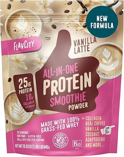 Miniatura 8 de FlavCity Batido de proteína en polvo de mantequilla de maní de chocolate sin OMG, delicioso batido de proteínas sin gluten, mantequilla de maní