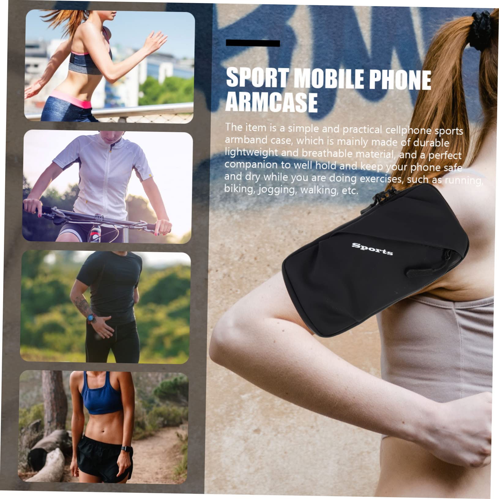 Uonlytech 3pezzi Bracciale Per Smartphone Braccio e Fitness Per Jogging e Allenamento All