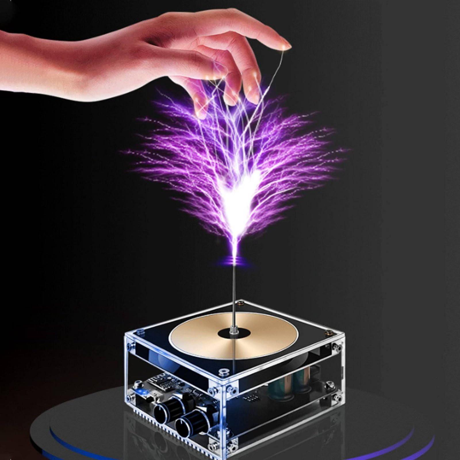 Dispositivo Audio Scientifico Bobina Musicale Elettromagnetica Diffusore a Scarica Elettrica Altoparlante Esperimento Didattico Interattivo con