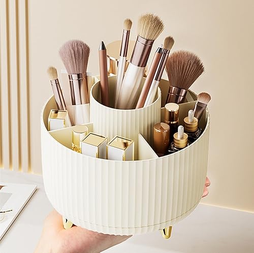 Miniatura 5 de Organizadores de escritorio de rotación de 360 grados y accesorios para suministros de oficina, 6 ranuras para bolígrafo, organizador de suministros