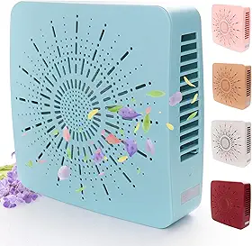 Purificador de ar portátil 4 em 1, filtro HEPA, aroma, ionizador e mini ventilador – Purificador de ar de mesa USB-C para fumaça, pólen, pelos e odores – 5 cores para quarto, escritório, bebê, animais