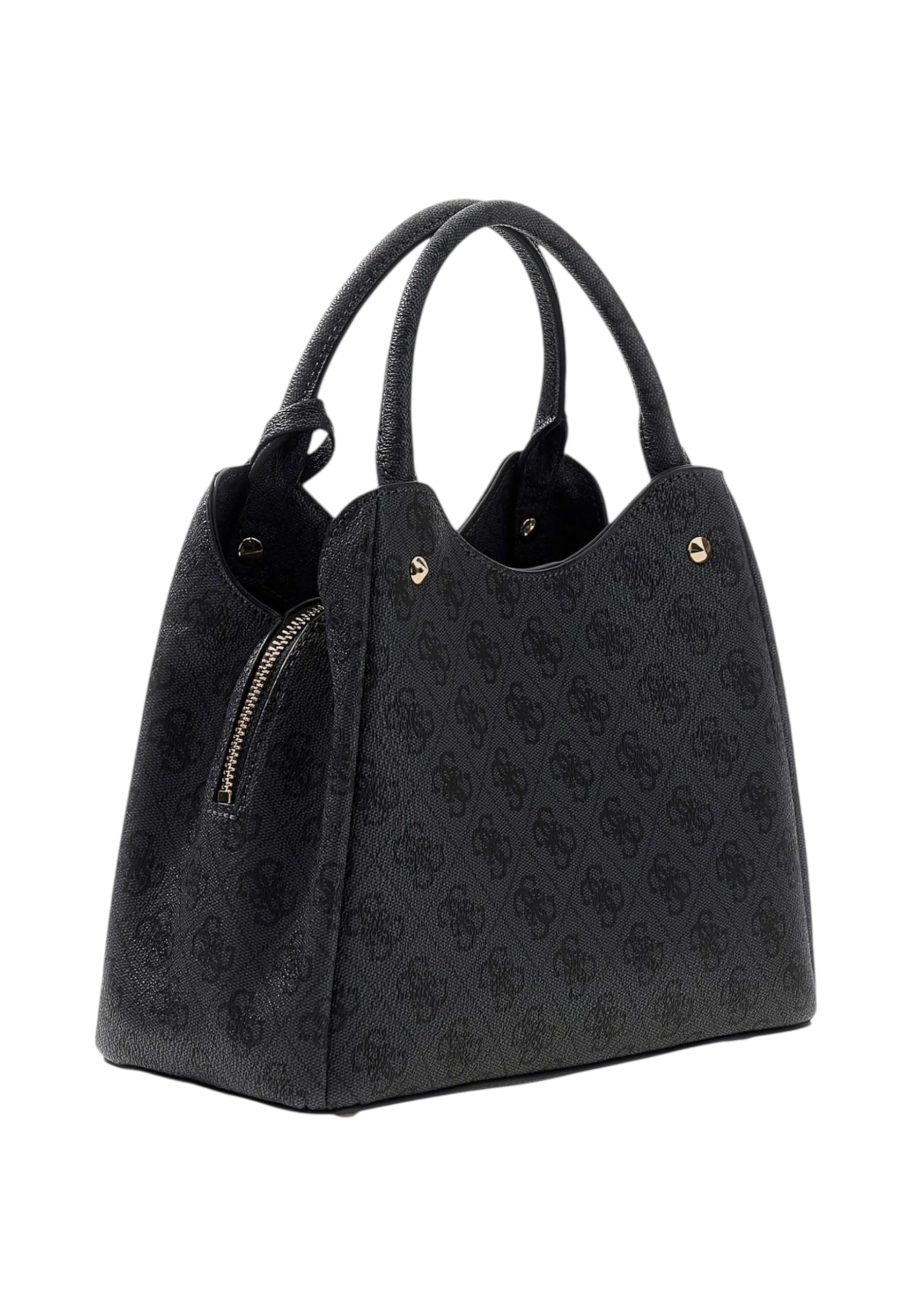 GUESS bolso bandolera Meridian II Girlfriend Carryall Bag Coal Logo gris oscuro