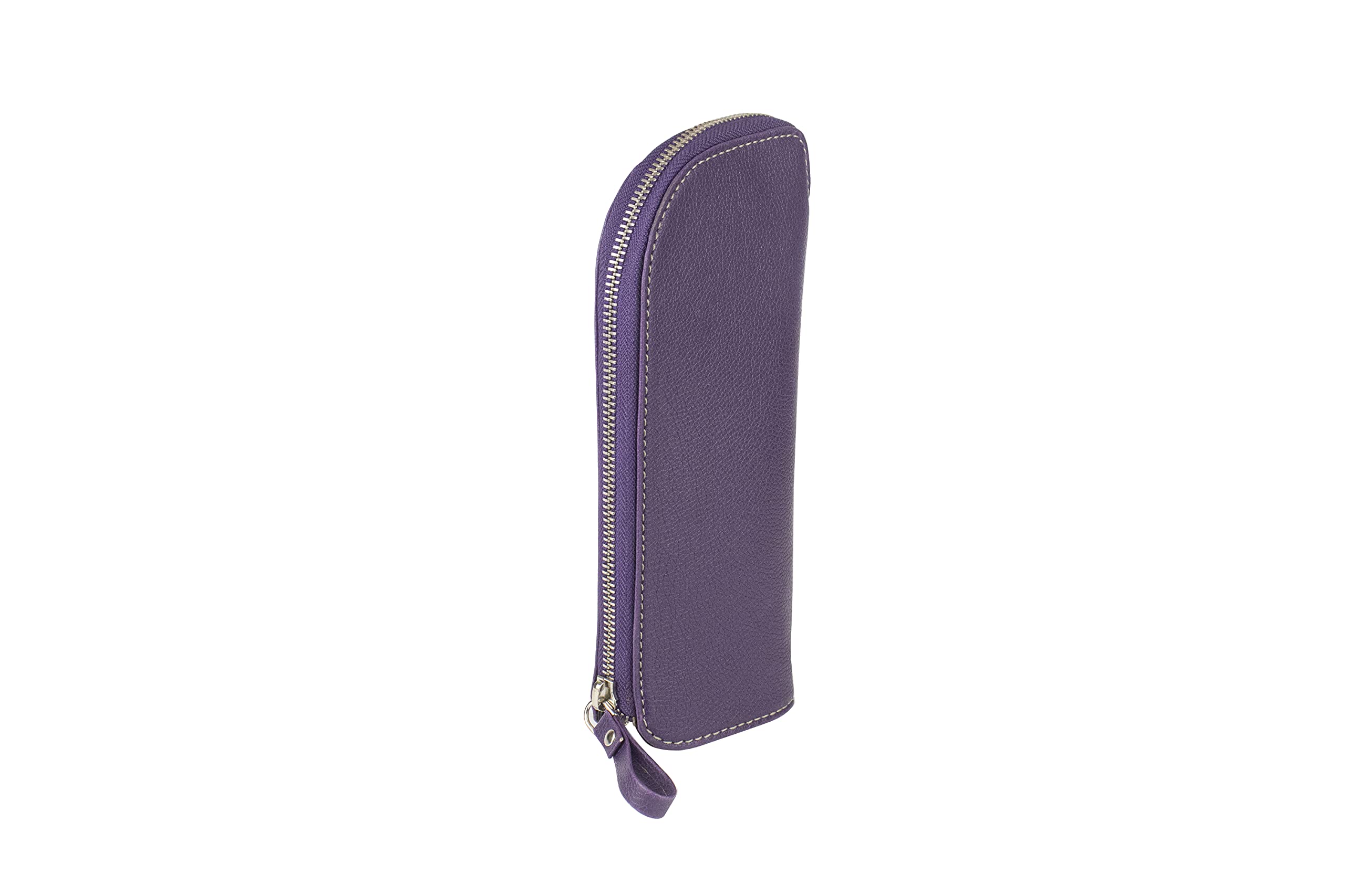 Spillbox Leather Multi-Purpose Pouch Bag with Metal Zipper - (Purple) (B09GVCSKR2) Amazon Price History, Amazon Price Tracker