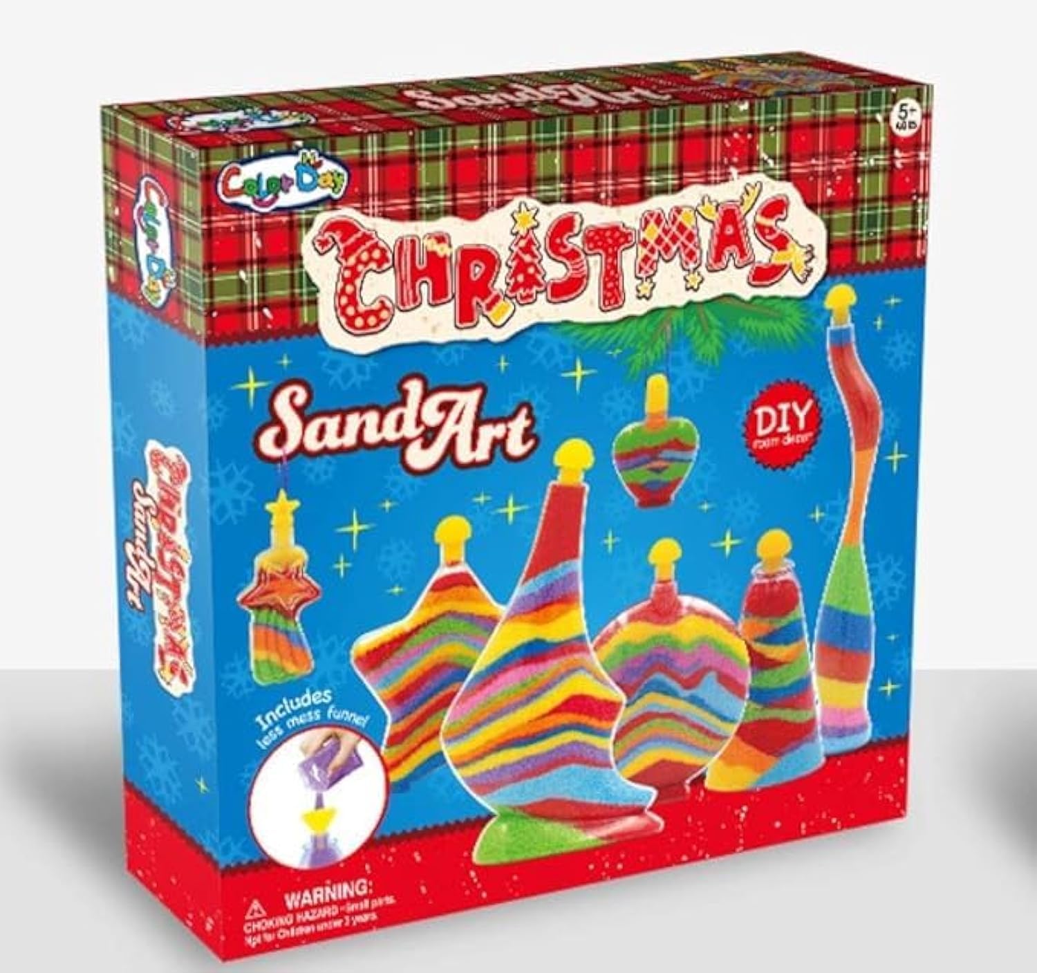 – DIY Christmas Theme Sand Art Supplies Craft Kit Making Set | Arts and Crafts Set | Christmas Toys | Christmas Gifts for Kids (Sand Art Kit)