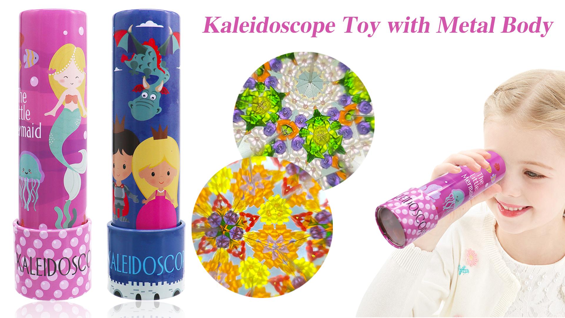Pack De 2 Caleidoscopios Clásicos Para Niños – Juguete Educativo De Colores Y Formas, Regalo Original Para Cumpleaños Y Fiestas
