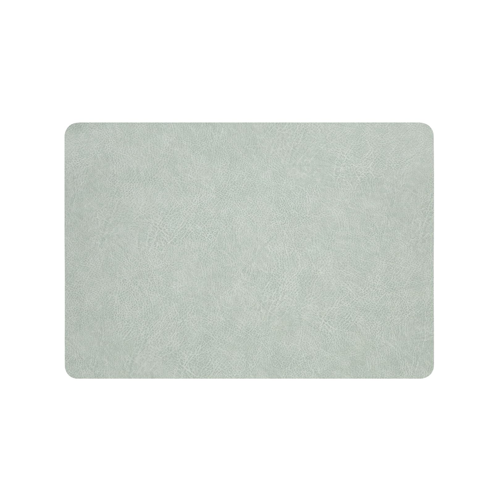 Juego de 6 manteles individuales de piel sintética, lavables, resistentes al calor y a las manchas para cocina, comedor al aire libre (verde claro)