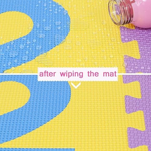 Miniatura 4 de Tapete de juego educativo de espuma EVA suave para bebé, rompecabezas de 5.9 x 5.9 pulgadas, entrelazado, ambiental, no tóxico, alfombra para niños,