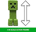Mattel Minecraft Action Figure and Accessory Set, 4 ", Collectable Posable Creeper Character inspired by a Minecraft movie.
