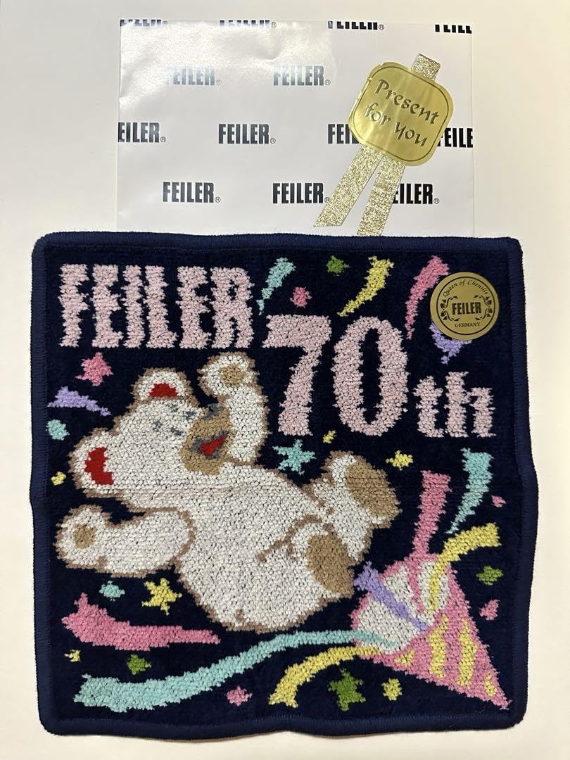 Amazon.co.jp: フェイラー ハンカチ 70周年記念リーベくん柄