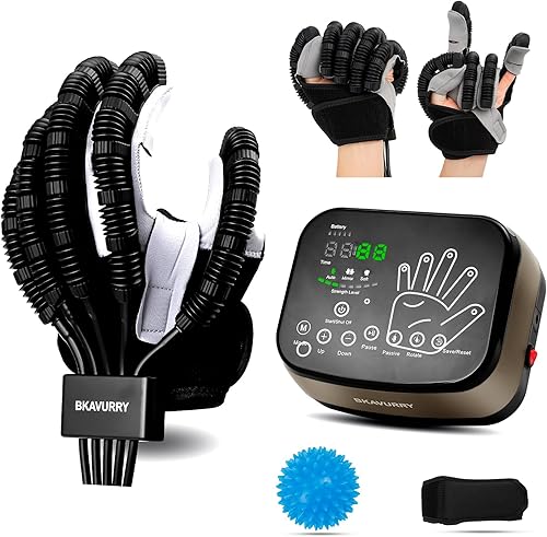 Guantes de robot de rehabilitación de mano para mejora de accidente cerebrovascular función de memoria Recuperación de accidentes cerebrovasculares,