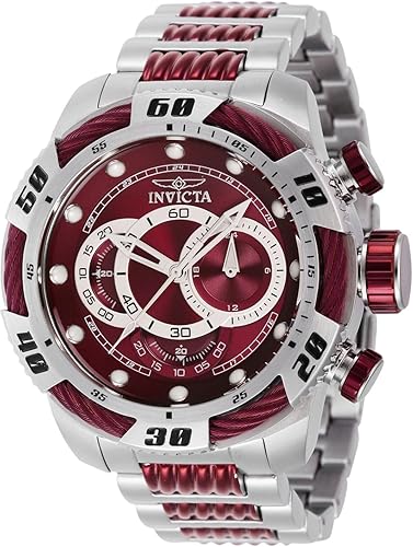 Invicta Speedway - Reloj para hombre 1969in acero rojo 40780