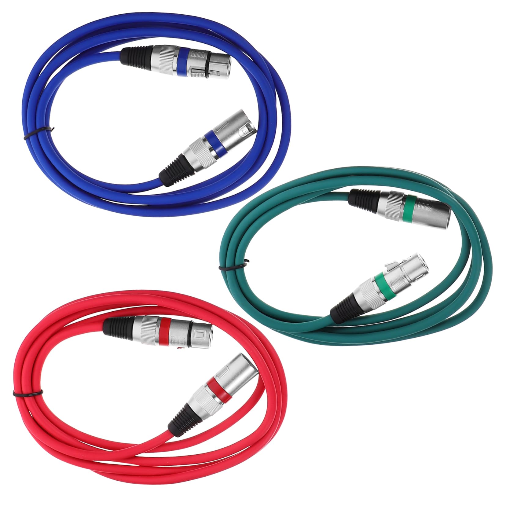 4 Sätze Teiliges Xlr Mikrofonkabel Pin Xlr Kabel Für Mikrofone Männlich Zu Weiblich Für Studioanwendungen Und Live Performances 3 Stück * 4