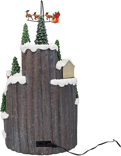 Miniatura 41 de Pueblo Navideño Animado de Santa en Fuga | Accesorios de Casa Navideña Colección Figuritas para Decoraciones y Regalo | Movimiento y Sonido con