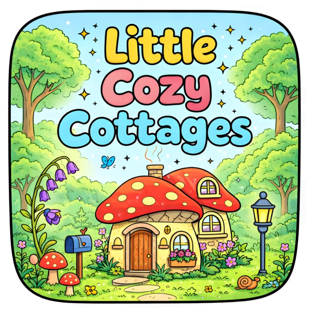 Little Cozy Cottages: A Cozy and Comforting Colouring Book