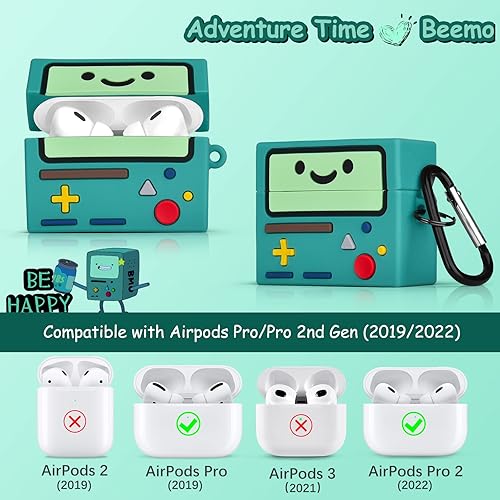 Miniatura 9 de Funda para AirPod Pro 2, bonita funda de KOREDA con diseño de dibujos animados para Airpods Pro de 2 generación1 generación (202320222019),